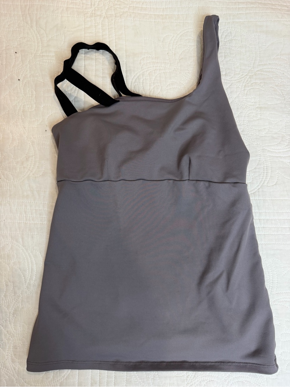 Alo Yoga Asymmetrical Strap Tank Top Purple Dusk Yoga Response XS
